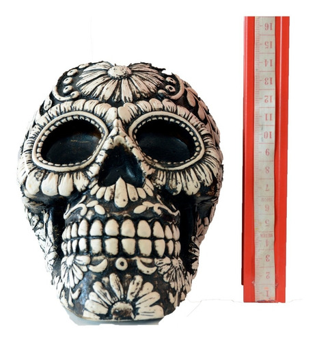 Cráneo Calavera Flores Decoración Dia De Muertos