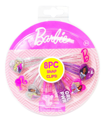 Luv Her Barbie - Pinzas Para El Pelo Para Niñas, Paquete D.