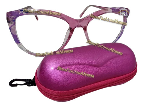 Armazón Anteojo Lentes Marco Cat Eye Mujer - Mod. Ibiza Mix Rosa/lila/azul