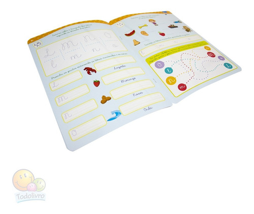 Coleção 2 Livros De Apoio Escolar Aprenda Em Casa Escreva Apague Forma Cursiva Todolivro