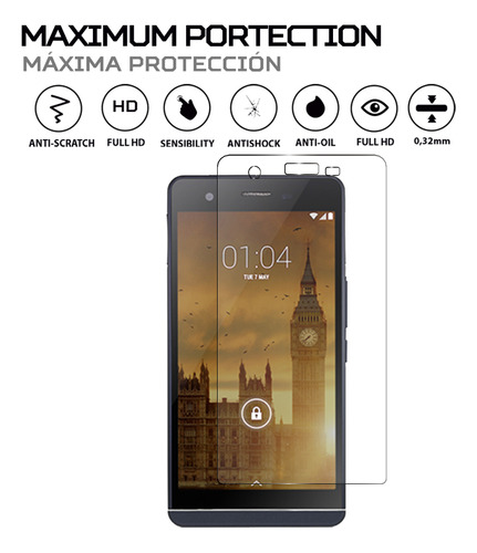 Protector Mica Pantalla Para Kazam Tornado 455l
