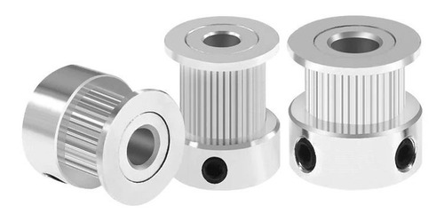 2 Pzs Polea Dentada Gt2 20 Dientes Eje 6.35mm De Banda 10mm