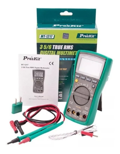 Imagen 2 de 4 de Multimetro Autorango Proskit Mt-1217 Tester True Rms Pro