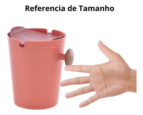 Lixeira De Pia Mini Lixeira De Plastico Resistente 1.5 Litro