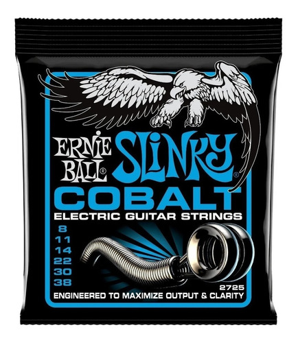 Cuerdas Guitarra Electrica Extra Slinky Cobalt Calibre 8-38