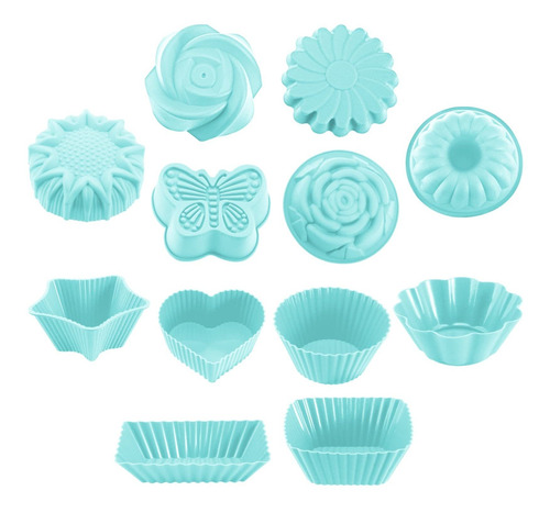 Pwsap Juego De Moldes A Para Hornear Cupcakes, 12 Moldes A R