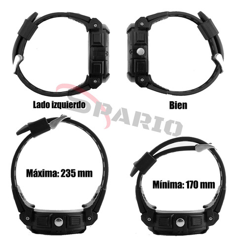 Imagen 4 de 8 de Relojes Para Pulsera Deportivo Sumergible Luminoso Hombre