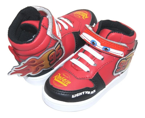 Imagen 2 de 6 de Tenis Bota Niño Bubble Gummers Dodge Cars Rojo