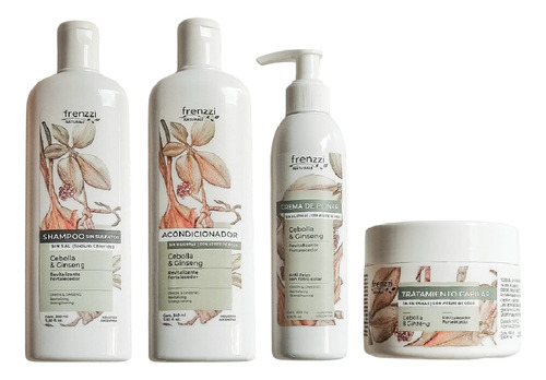 Shampoo+acondi+tratamient+crema De Peinar Frenzzi Cebolla