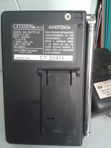 Mini Tv Citizen Ds777 - Iz (colecionável) - Funcionando