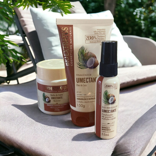Kit Umectante 1 Bc 250ml 1 Finalizador 150ml 1 Óleo Coco55ml