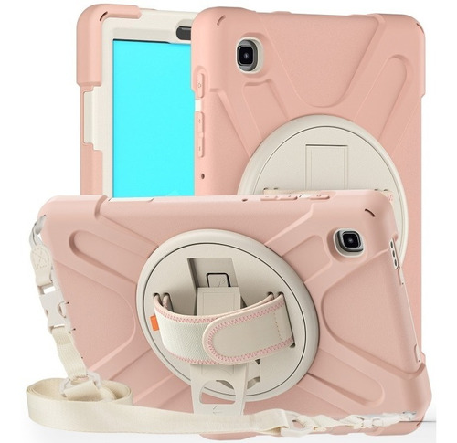 Funda Uso Rudo + Correa Para Tab A7 Lite T220 Nude (tk)