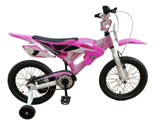 Bicicleta Nueva Moto Bike Kamikaze Rin 16 Rosa+envio Gratis