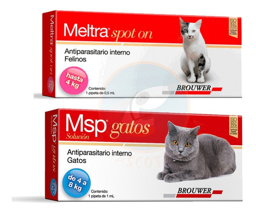 Meltra 4-8kg Pipeta Antiparasitario Gatos Fácil De Aplicar