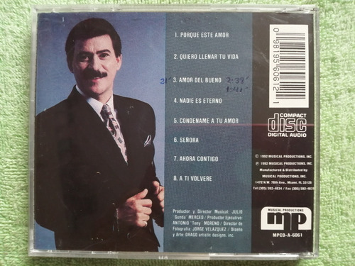 Eam Cd Tito Rojas Condename A Tu Amor 1992 Su Segundo Album (Usado)