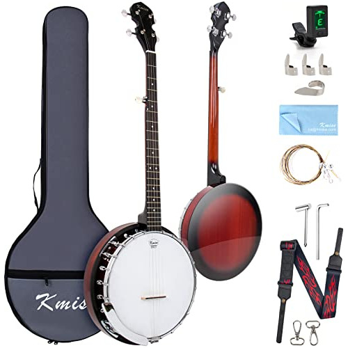 Banjo De Resonador De 5 Cuerdas, Kit De Inicio De Banjo...