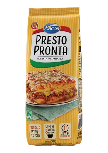 Polenta  Presto Pronta De 500g Pack 10u