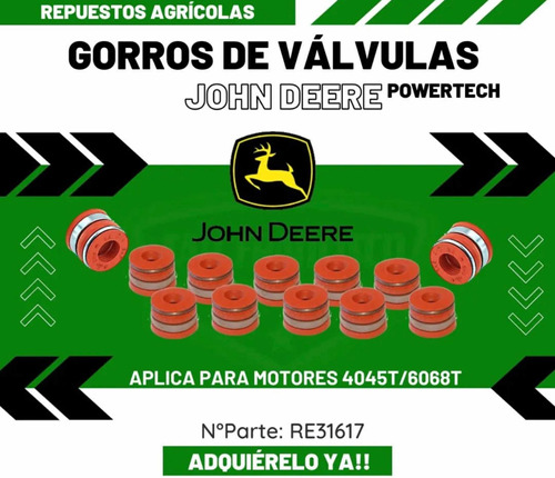 Gomas De Valvulas John Deere Power Tech