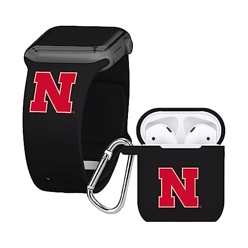 Bandas De Afinidad Nebraska Huskers Silicone Sport Band And