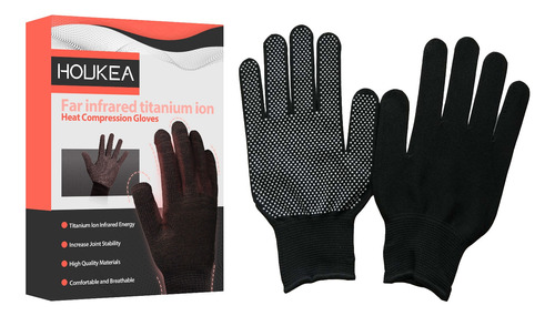 Guantes De Compresión Térmica X Far Infrared De Titanio Para