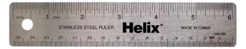 Regla De Acero Inoxidable Helix 6 / 15cm