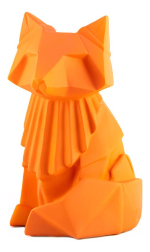 Lámpara Velador Luz De Noche Infantil Usb Origami Zorro Color de la estructura Naranja Color de la pantalla Naranja