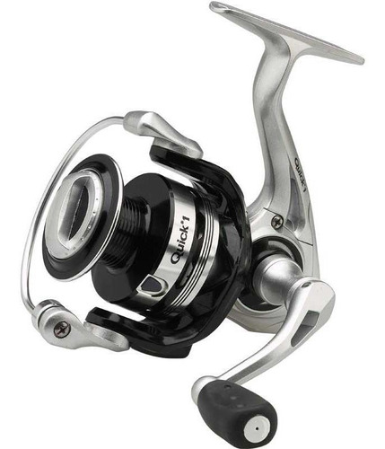 Reel Frontal Dam Quick 1 8000 Fd 4 Rulemanes Variada Color Plateado/Negro