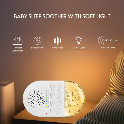 Baby Sound Machine White Noise Sleep Champine, Suave Y Cálid