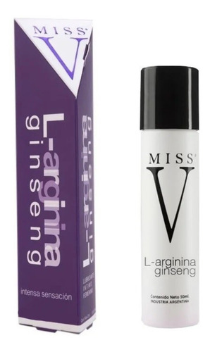 Lubricante Estimulante Femenino Miss V Arginina Geles Intimo