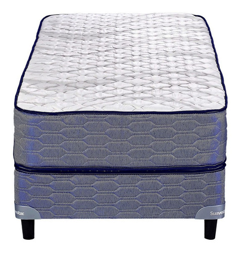 Imagen 2 de 2 de Sommier Suavestar Resortes Floustar 1 plaza de 190cmx80cm