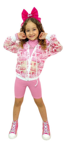 Conjunto Menina Infantil Barbie Blogueirinha Promoção 2 Anos