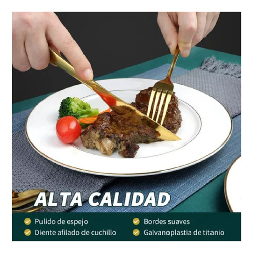Set 48 Piezas Cubiertos Cuchillería Acero Inoxidable