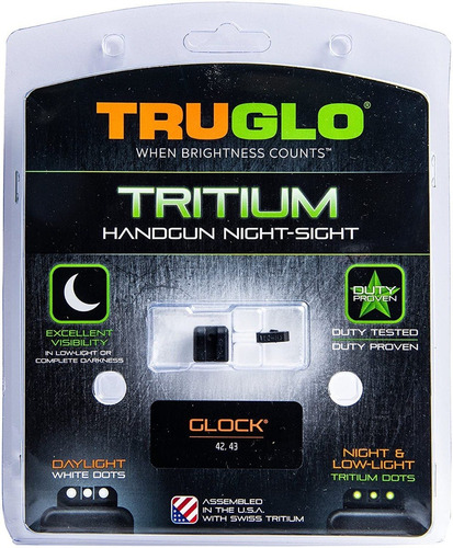 Imagen 4 de 4 de Mira Truglo Tritium Glock 42 Y 43