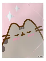Comprar Carpeta Pusheen Dibujo N5 Oficio 3 Solapas Elastico Mooving