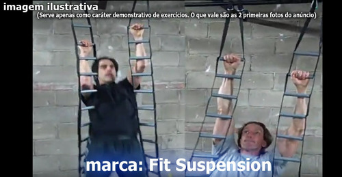 Imagem 5 de 10 de Escada De Suspensão Fit Suspension Tipo Trx Treino De Força