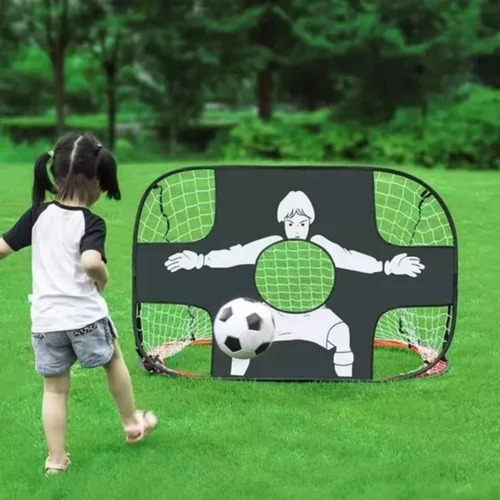 Arco De Fútbol Con Red 5 Tiros Doble Uso Para Entrenamiento