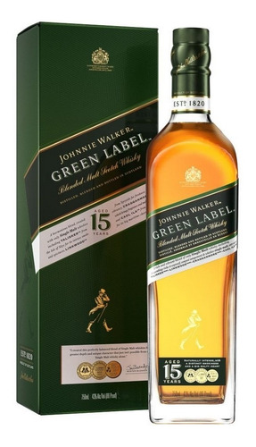 Whisky Johnnie Walker Green, 750 Ml.