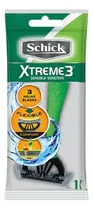 Comprar 6 Rastrillos Desechable Xtreme 3 Schick Piel Sensible Premium Triple Navaja Banda Lubricante