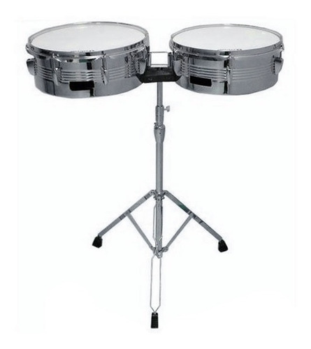 Timbales Century 13 Y 14 Pulgadas Con Soporte Cntl001