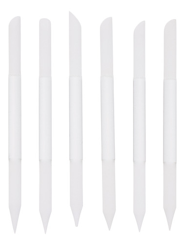 Pizarras Para Uñas, Limas De Cristal, Portátiles, 6 Unidades