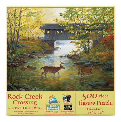 Sunsout Inc - Rock Creek Crossing - Rompecabezas De 500 Piez