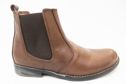 Bota Cuero Hombre Con Elástico Art 8201. Marca Blood South