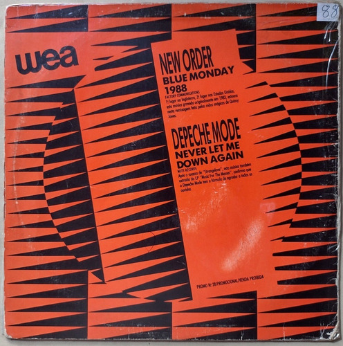 Lp Depeche Mode New Order Chicago George Harrison 1988 Vinil (Usado)