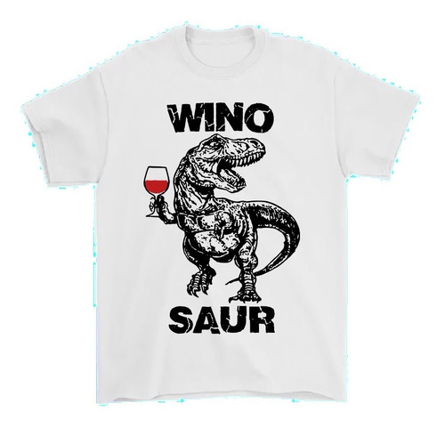 Playera Camiseta T Rex Copa De Vino Vinosaurus Moda Unisex