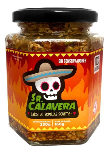 Salsa Gourmet De Semillas Sr Calavera 230g Picor Alto
