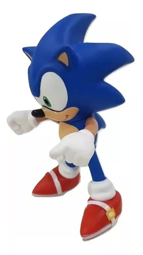 Boneco Sonic Azul Clássico 30cm Action Figure Articulado