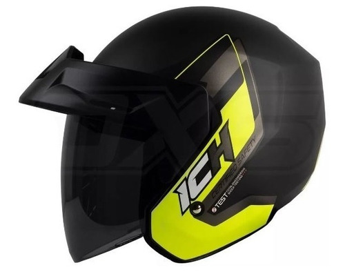 Casco Moto Ich 101 Abierto Con Visera Urbano Norma Dot