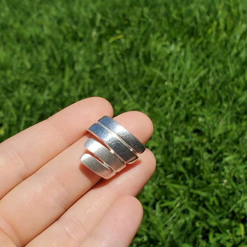 Imagen 4 de 9 de Anillo Plata Rodinada Macizo