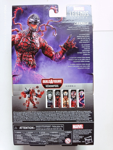 Spider-man Carnage Marvel Legends Venompool Hasbro (Usado)