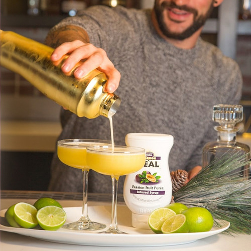 Pack De 12 Jarabe Puree Real Passion Fruit 500 Ml